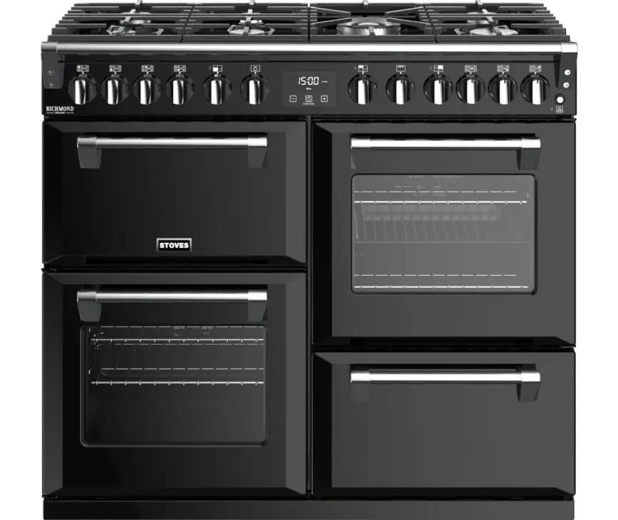 Stoves Richmond S1100 DF Deluxe Zwart Fabrieksprijs