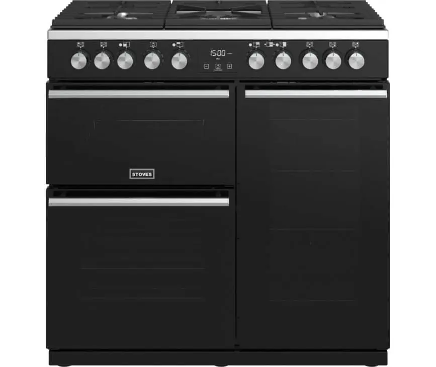 Stoves Precision S900DF Deluxe Zwart Voordeelprijs