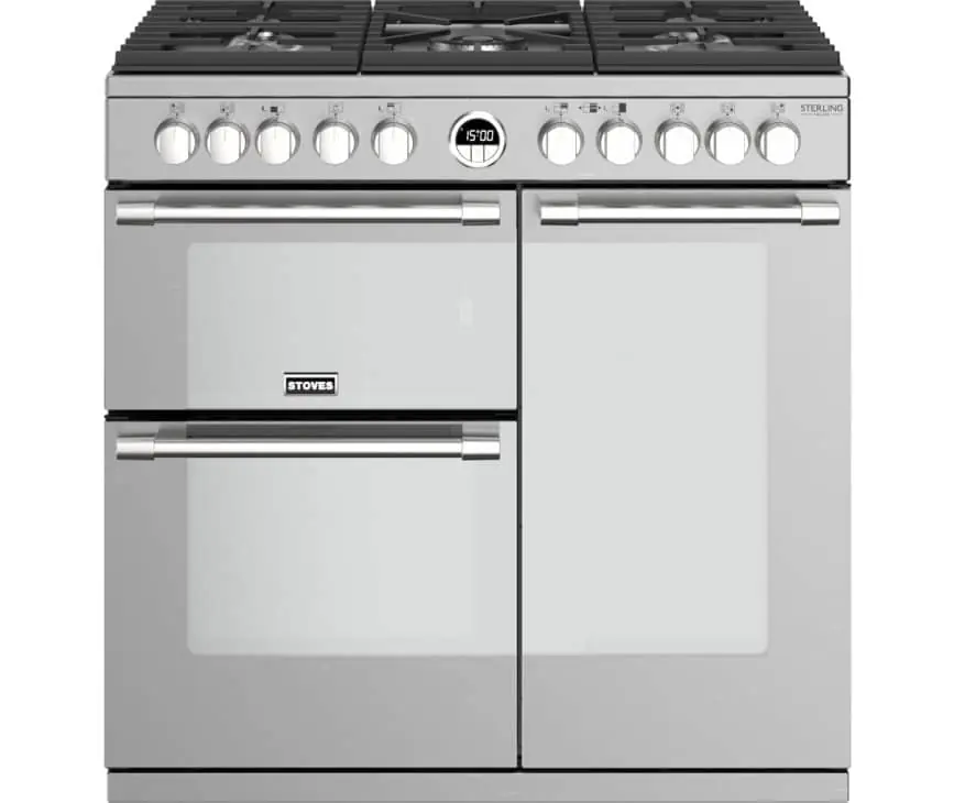 Stoves Sterling S900 DF Deluxe RVS Alleen Vandaag