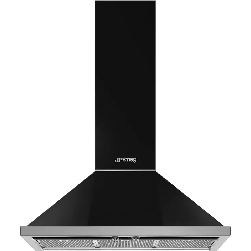 Favoriet Smeg KPF9BL afzuigkap Muurmontage Zwart 781 m³/uur A+