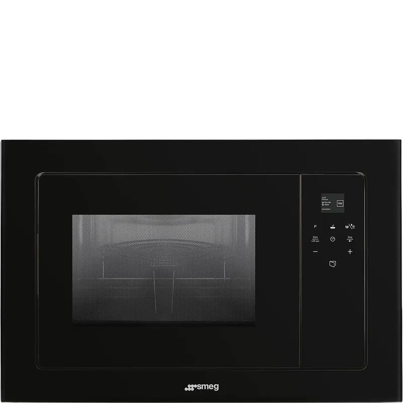 Smeg FMI120N2 magnetron Ingebouwd Grill-magnetron 20 l 800 W Zwart Exclusieve Aanbieding