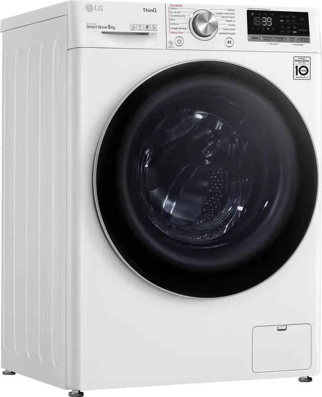 LG F4WV708S1E wasmachine Voorbelading 8 kg 1400 RPM Wit Exclusieve Aanbieding