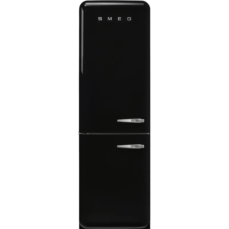 Beperkte Voorraad Smeg FAB32LBL5 koel-vriescombinatie Vrijstaand 331 l D Zwart