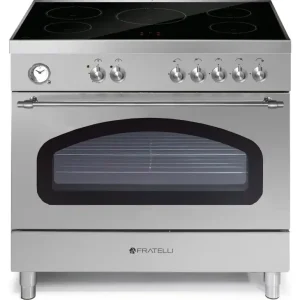 Fratelli VE2960I5FEMIXCR inductie fornuis met 5 zones / zones, rvs Laatste Versie