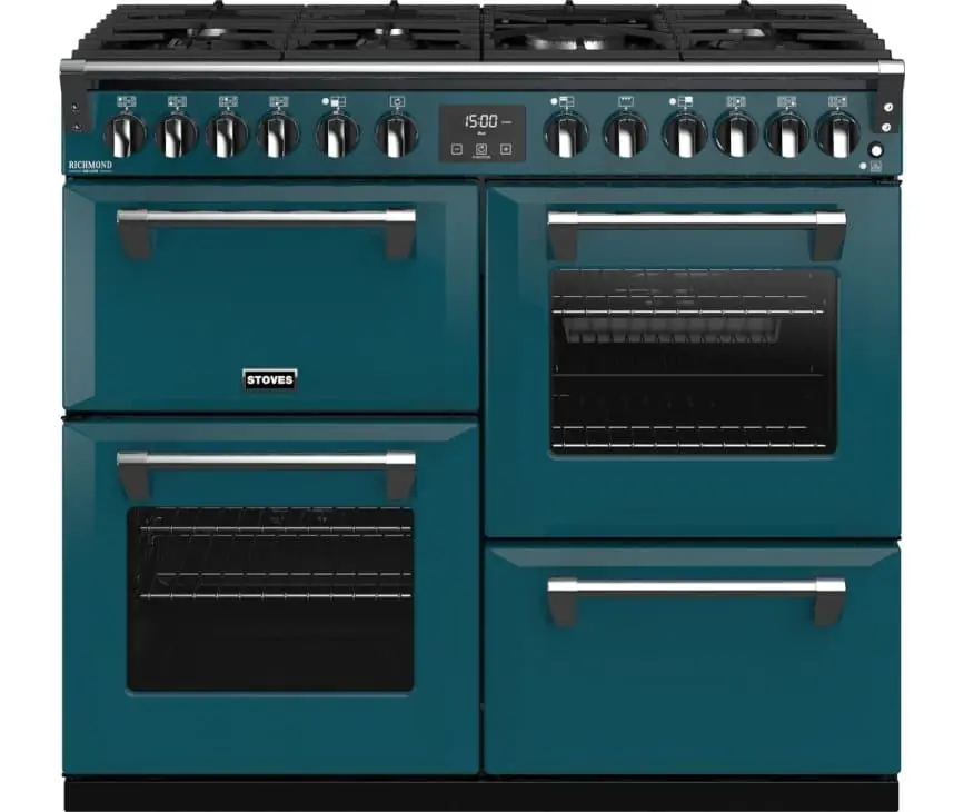 Stoves Richmond S1100 DF Kingfisher Teal Speciale Aanbieding