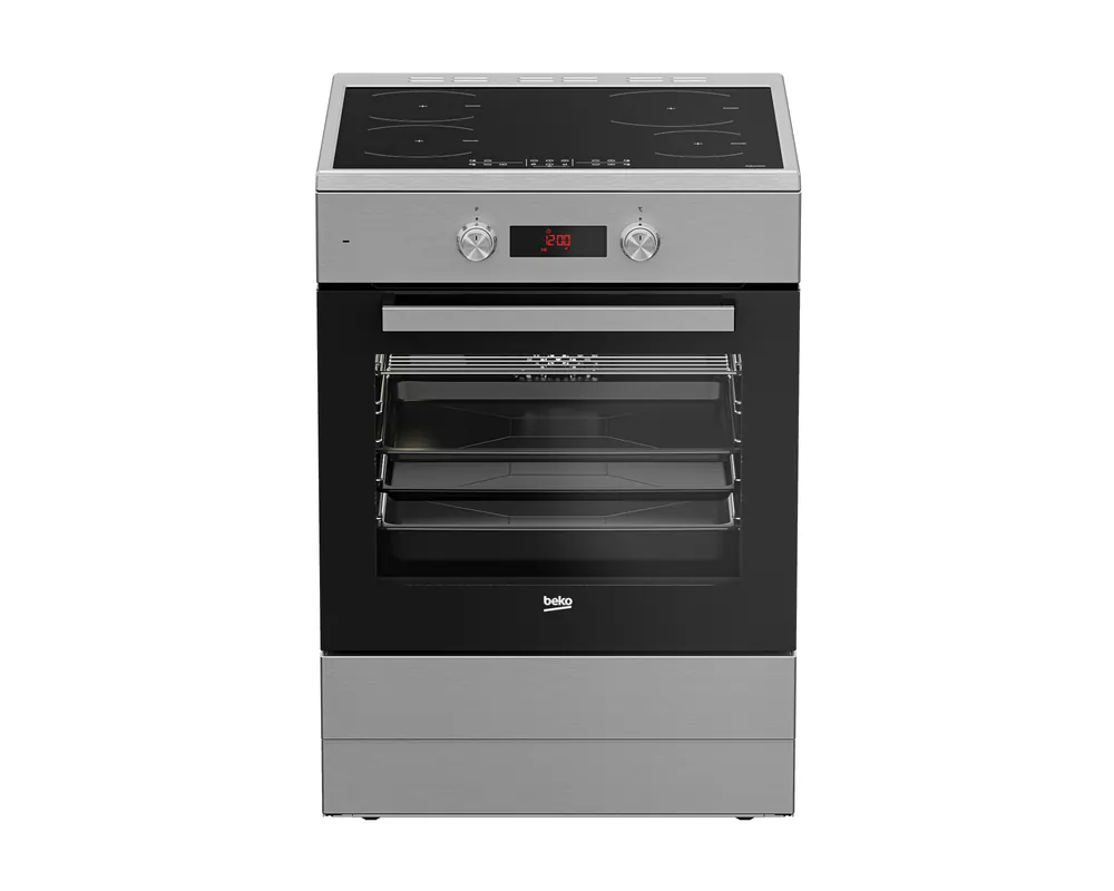 Gecertificeerd Beko FSM89302GXS fornuis Vrijstaand fornuis Electrisch Inductiekookplaat zones Roestvrijstaal A