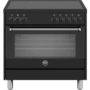 Snelle Levering Bertazzoni MPL95I1ENNP inductie fornuis met 5 zones, zwart