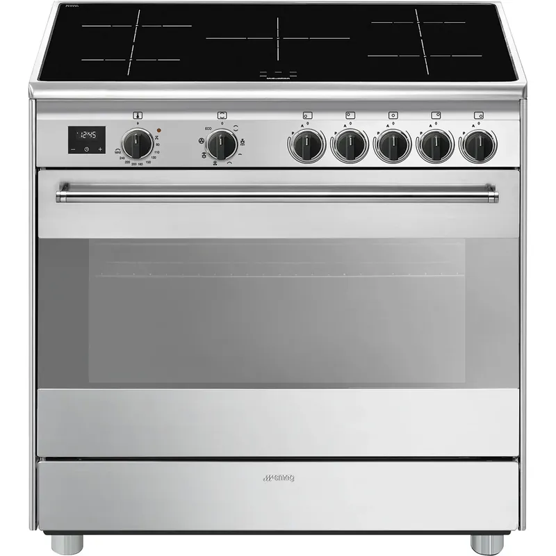 Smeg Concert BG91IX2 fornuis Range-fornuis Inductiekookplaat zones Roestvrijstaal A Bestseller