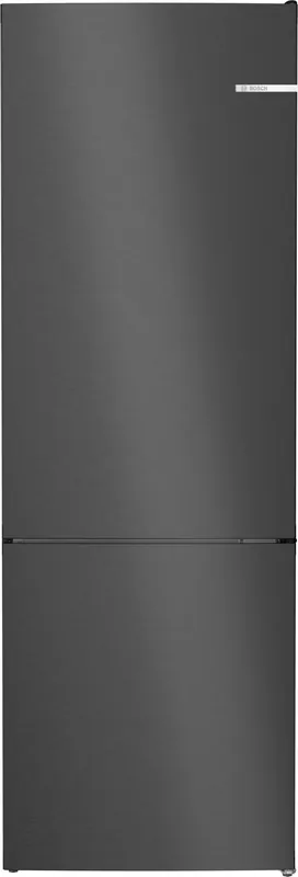 Superprijs Bosch Serie 4 KGN492XCF koel-vriescombinatie Vrijstaand 440 l C Zwart, Roestvrijstaal