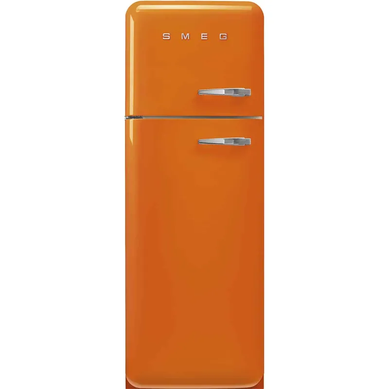 Koop Vandaag Smeg FAB30LOR5 koel-vriescombinatie Vrijstaand 294 l D Oranje