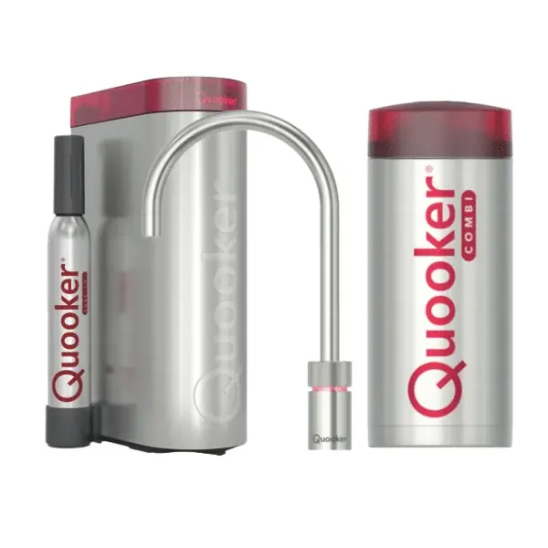 QUOOKER COMBI+ NORDIC ROUND RVS + CUBE – 22+NRRVS Weekendaanbieding
