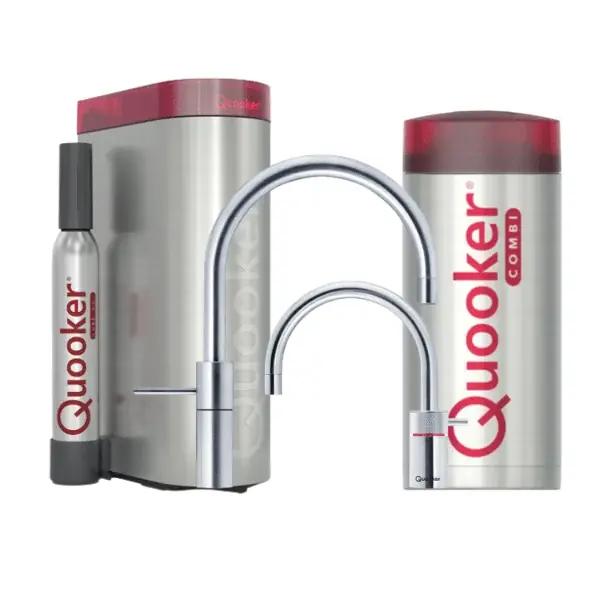 QUOOKER COMBI NORDIC ROUND TWINTAPS CHROOM + CUBE – 22NRCHRTT Dagaanbieding