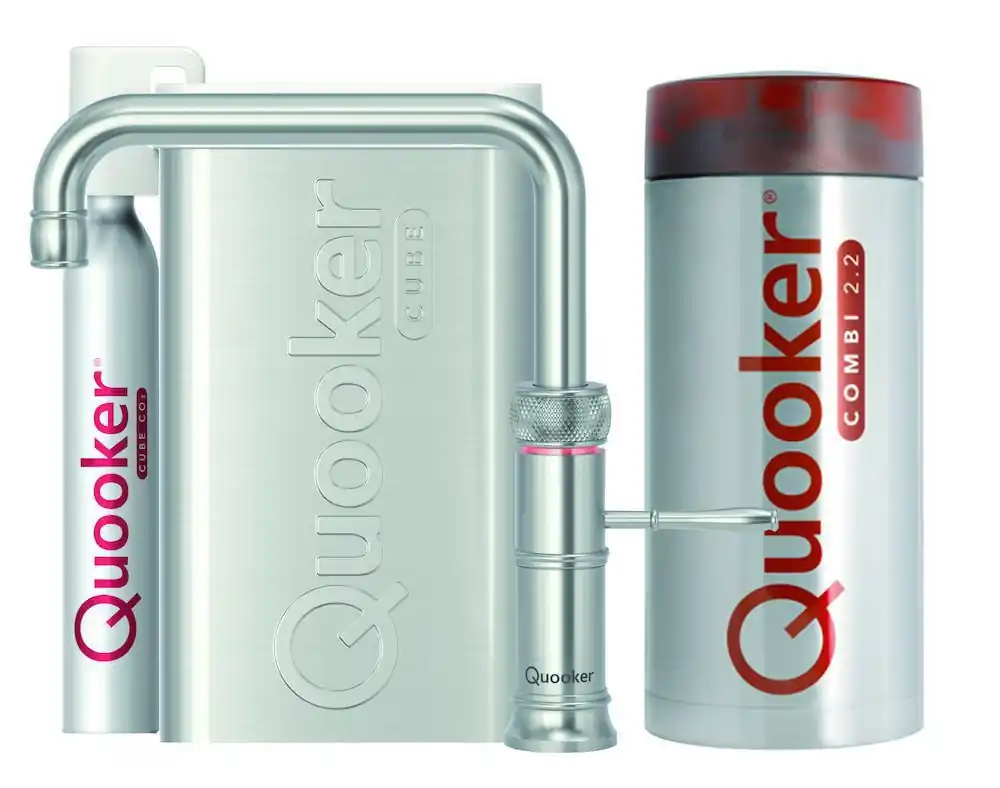 QUOOKER COMBI+ CLASSIC FUSION SQUARE RVS + CUBE – 22+CFSRVS Express Levering
