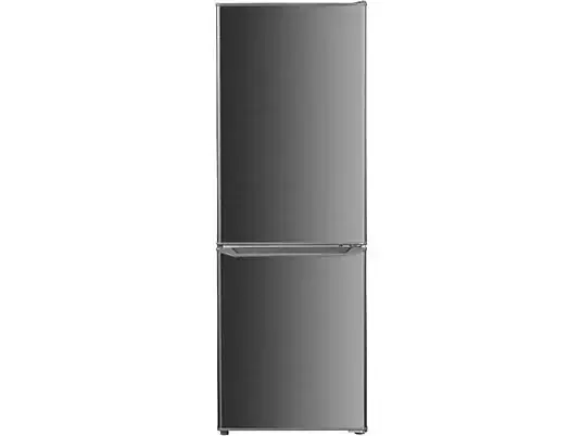 OK OFK411CIN koelkast met vriezer (C, 124 kWh, 1422 mm hoog, RVS look) ewo239 Actieprijs
