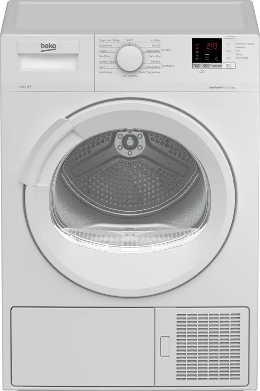 Finale Uitverkoop Beko DTLP81151W wasdroger Vrijstaand Voorbelading 8 kg A+ Wit