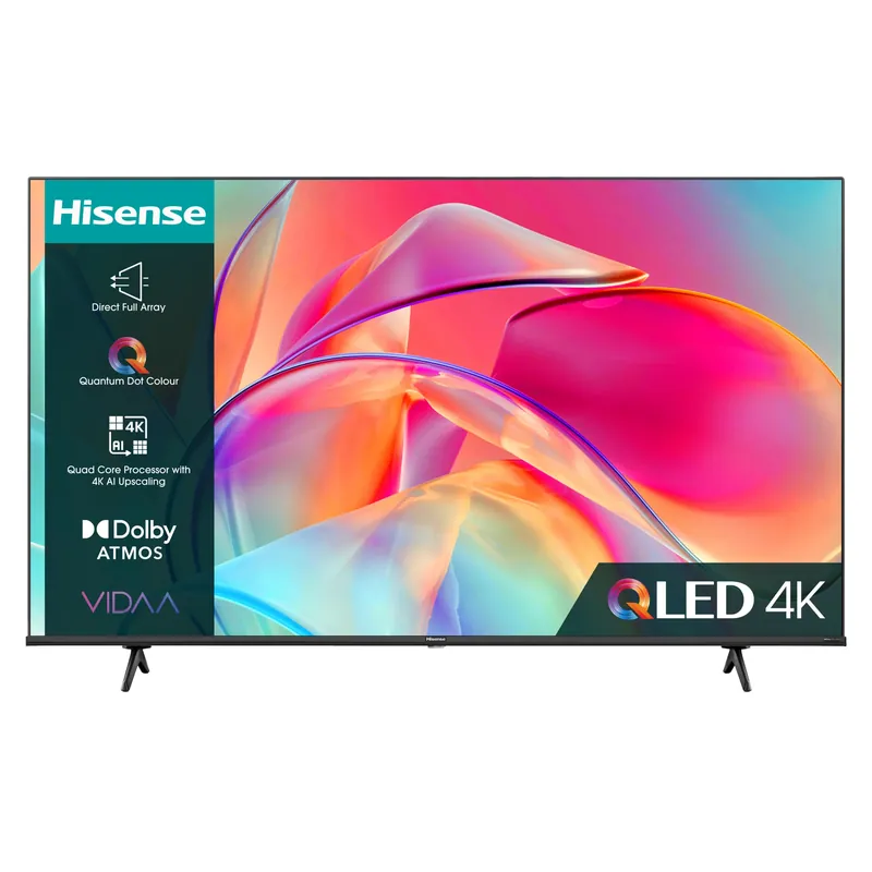 Veilige Betaling Hisense 55E7KQTUK tv 139,7 cm (55″) 4K Ultra HD Smart TV Wifi Zwart 275 cd/m² DHZ309