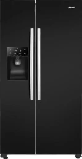 Uitverkoop Hisense RS694N4IBE amerikaanse koelkast Vrijstaand 562 l E Zwart DHZ384