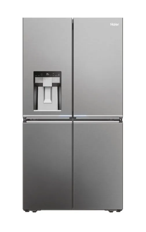Haier HCR7918EIMP amerikaanse koelkast Vrijstaand 601 l E Platina, Roestvrijstaal – EWO 275 Lage Kosten