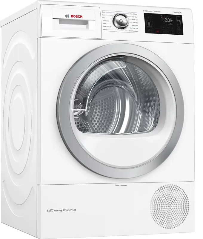 Veilige Betaling Bosch Serie 6 WTWH7660GB wasdroger Vrijstaand Voorbelading 9 kg A++ Wit DHZ542