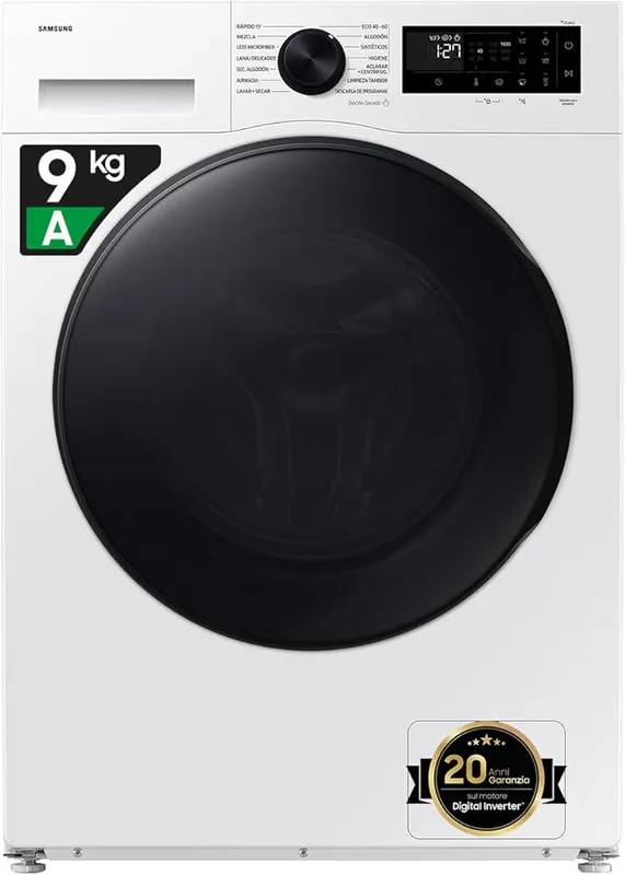 Direct Beschikbaar Samsung WD90DG5B15BE/EU Was-droogcombinatie Vrijstaand Voorbelading Wit D