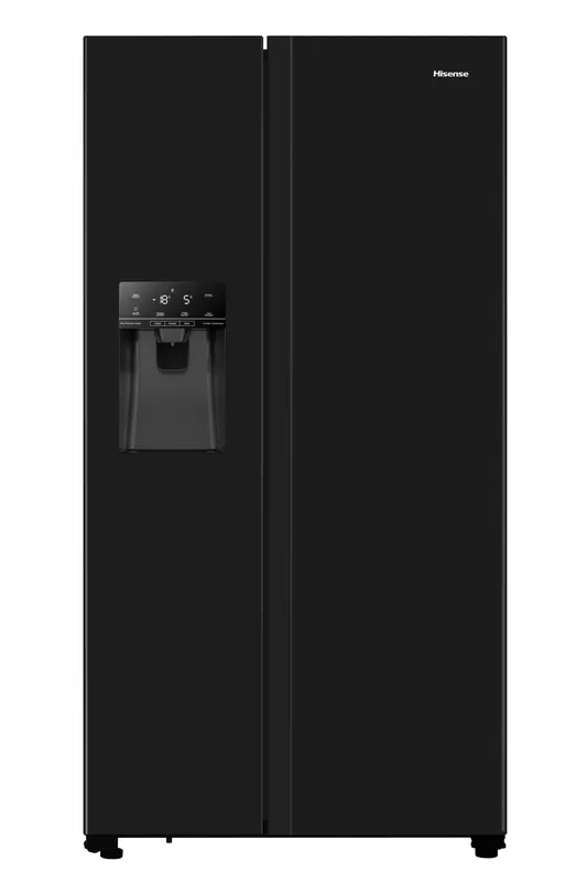 Nieuw Hisense RS694N4TBE Amerikaanse koelkast Vrijstaand 562 l E Zwart DHZ663