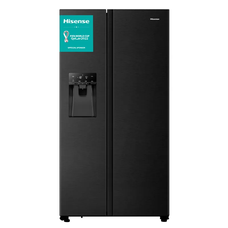 Korting Hisense RS694N4TFE Amerikaanse koelkast Vrijstaand 562 l E Zwart DHZ673