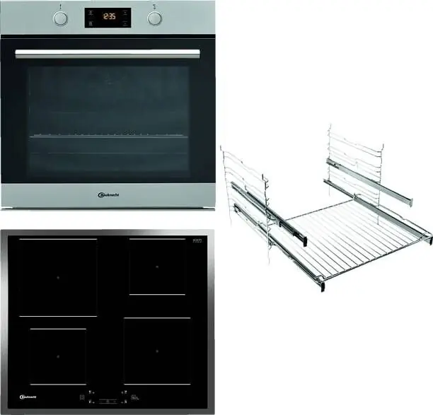 Flitsaanbieding Bauknecht BAKO SENSATION IND inbouwovenset (met inductiekookplaat A+ 71 liter) EWO82