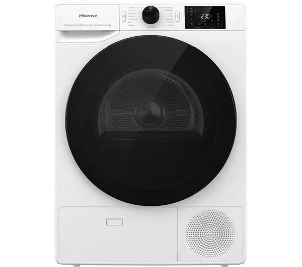Hisense 8kg DHGE8043 warmtepomp droger DHZ441apd Meest Verkocht