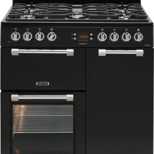 Weekendaanbieding Leisure CK90F232K fornuis Vrijstaand fornuis A Electrisch/Gas Gaskookplaat Zwart DHZ2336