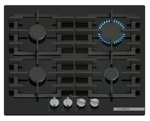 Bosch Serie 6 PPP6A6I40 kookplaat Zwart Ingebouwd 60 cm Gaskookplaat 4 zone(s) Korting