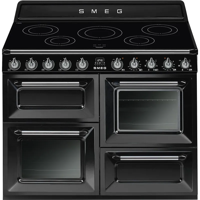 Smeg TR4110IBL2 fornuis Vrijstaand fornuis Inductiekookplaat zones Zwart A Aanbieding