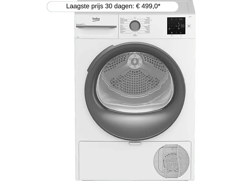 Beko BM3T3823WMM 8Kg warmtepompdroger DHZ2665 Nu Kopen