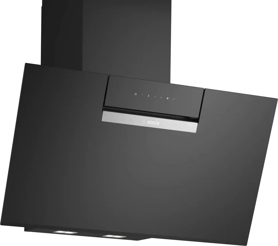Bosch Serie 4 DWK87FN60 afzuigkap Muurmontage Zwart 431 m³/uur Op = Op