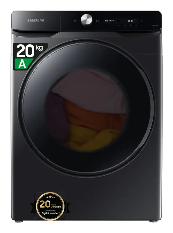 Samsung WF20DG8650BV/U3 wasmachine Voorbelading 20 kg 1000 RPM Zwart – EWO3567 Shop Nu