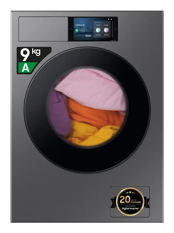 Samsung WF90F09C4SU2 wasmachine Voorbelading 9 kg 1400 RPM Zilver – EWO3941 Speciale Aanbieding