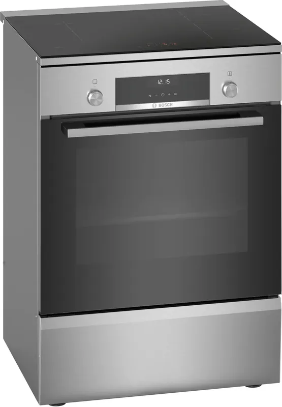 Voordeelprijs Bosch Serie 6 HLS59D351 fornuis Vrijstaand fornuis Electrisch Inductiekookplaat zones Roestvrijstaal A Showroommodel EWO98SR