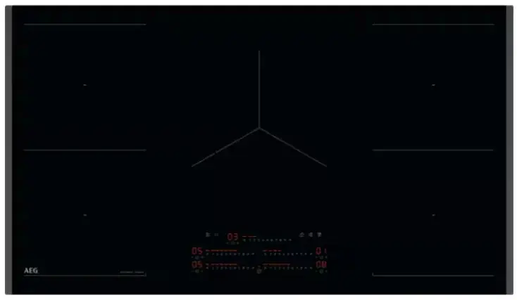 AEG TK95IN00FB Zwart Ingebouwd 90 cm Inductiekookplaat zones 5 zone(s) Hete Deal