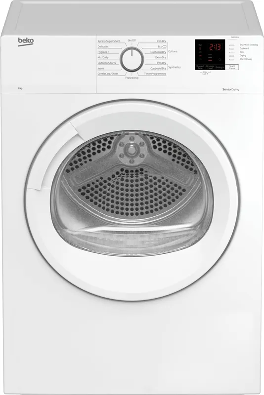 Actieprijs Beko DA8012GA wasdroger Vrijstaand Voorbelading 8 kg C Wit DHZ1859