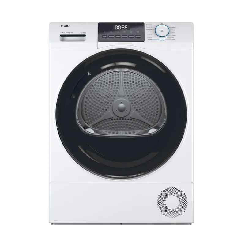 Lage Kosten Haier HD80-E929E-DE wasdroger Vrijstaand Voorlader 8 kg Wit DHZ4428