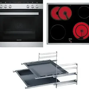 Beste Prijs Siemens EQ411TA10 (HE113FBS2 + EA64RGNA1E + HZ438201) elektrisch fornuis EWO4204DHZ