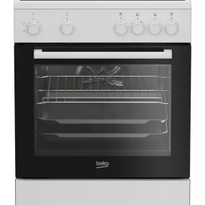 Koop Vandaag Beko FBM6701W Vrijstaand fornuis Electrisch Keramisch Zwart, Wit EWO4378
