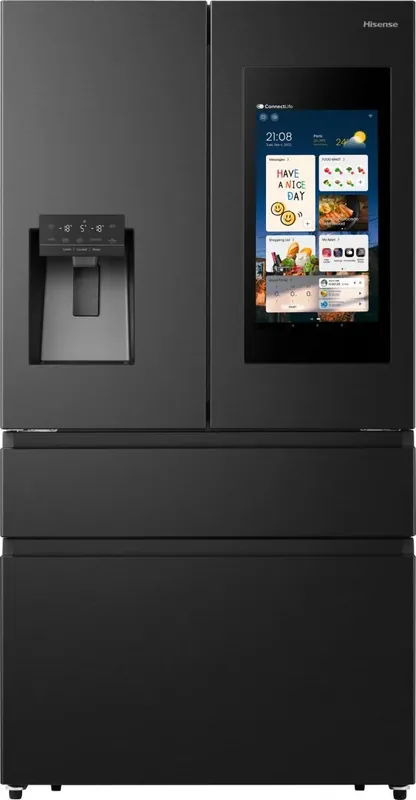 Weekendaanbieding Hisense RF9P490GTFE koel-vriescombinatie Vrijstaand 553 l Zwart, Roestvrijstaal DHZ4622