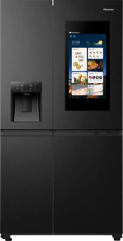Hisense RS9P628GPFE amerikaanse koelkast Vrijstaand 614 l Zwart Exclusieve Aanbieding