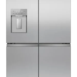 Laatste Versie Hisense RQ5P640SYSD koel-vriescombinatie Vrijstaand 640 l Zilver, Roestvrijstaal doosschade DHZ4707