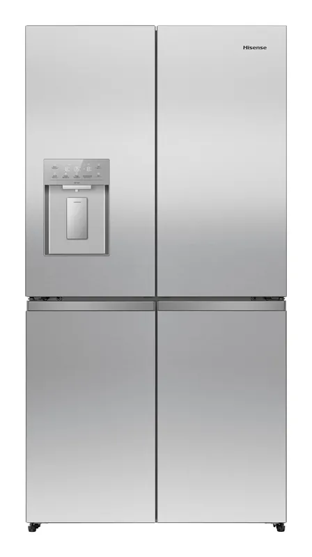 Laatste Versie Hisense RQ5P640SYSD koel-vriescombinatie Vrijstaand 640 l Zilver, Roestvrijstaal doosschade DHZ4707