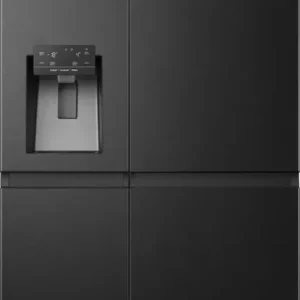 Hisense RS818N4TFC amerikaanse koelkast Vrijstaand 632 l Zwart, Roestvrijstaal doosschade DHZ4733 Seizoensaanbieding