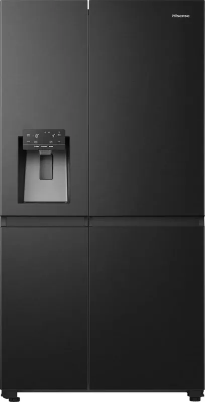 Hisense RS818N4TFC amerikaanse koelkast Vrijstaand 632 l Zwart, Roestvrijstaal doosschade DHZ4733 Seizoensaanbieding