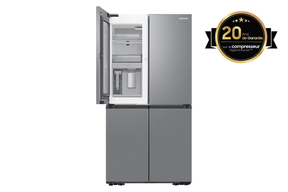 Hete Deal Samsung RF65DG960ESR amerikaanse koelkast Vrijstaand 646 l E Roestvrijstaal