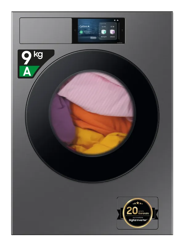 Gereduceerde Prijs Samsung WF90F09C4SU4 wasmachine Voorbelading 9 kg 1400 RPM Zilver