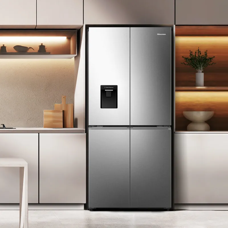 Hisense RQ5P470SMIE koel-vriescombinatie Vrijstaand 482 l Zilver, Roestvrijstaal doosschade DHZ4702 Fabrieksprijs